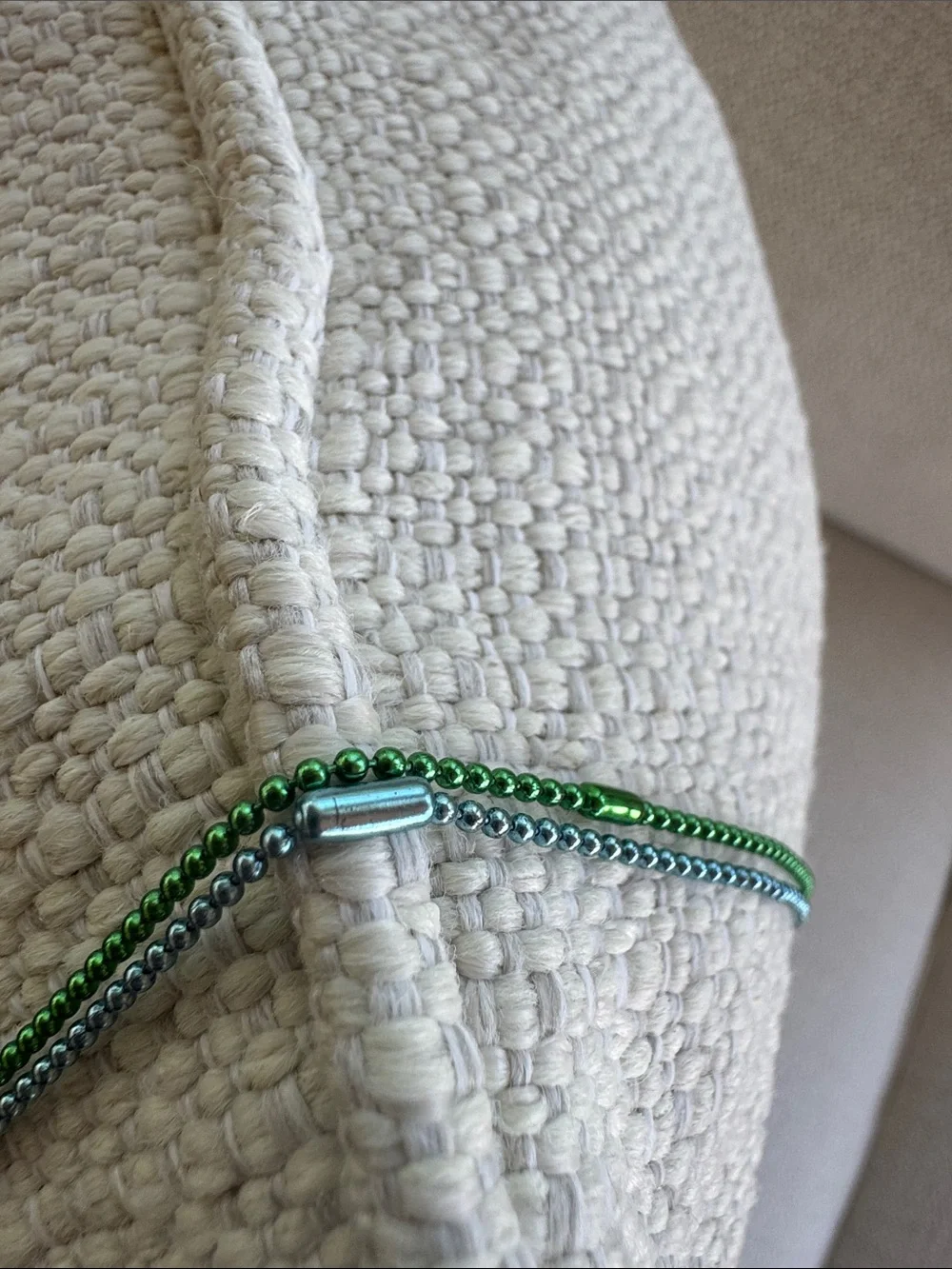 Youth Football Helmet Necklace in Blue and Green - Kids Accessory